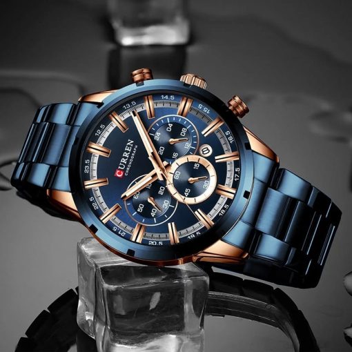 Curren 8355 Men's Chronograph Watch – Blue