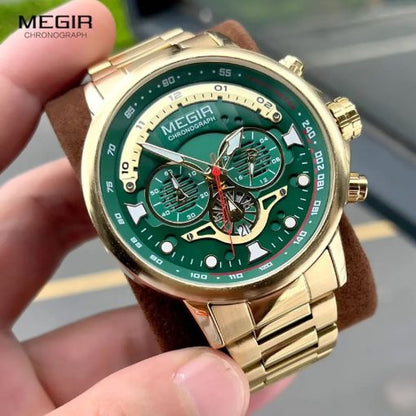 Megir 2223 Men's Chronograph Watch – Gold