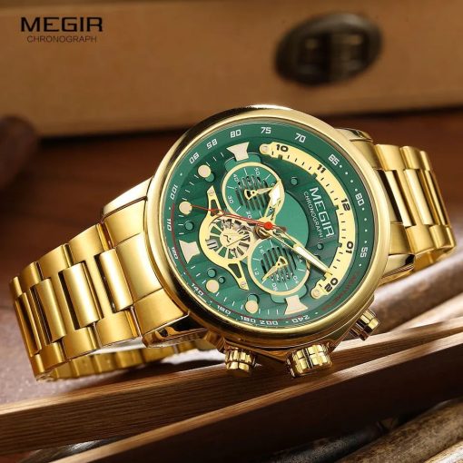 Megir 2223 Men's Chronograph Watch – Gold