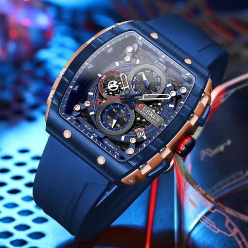 Curren 8442 Men's Chronograph Watch – Blue