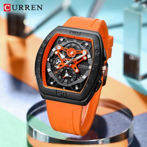 Curren 8442 Men's Chronograph Watch – Orange