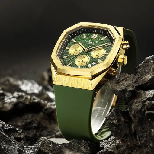 Megir 2215 Men's Chronograph Watch – Green