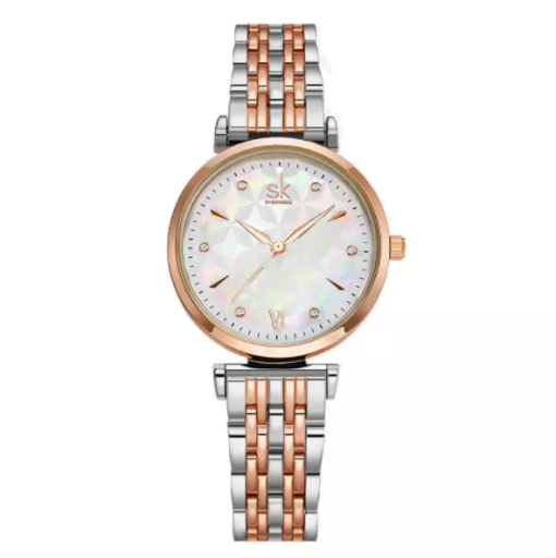 Shengke K0136 Ladies Watch – Rose Gold/Silver