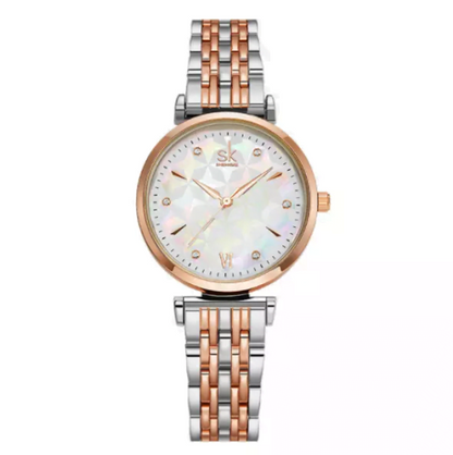 Shengke K0136 Ladies Watch – Rose Gold/Silver