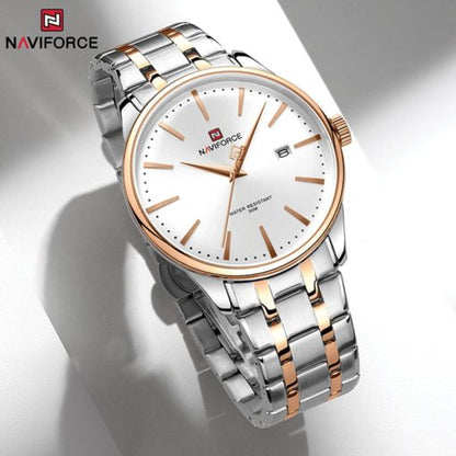 Naviforce 9230 Men's Watch – Silver/Gold