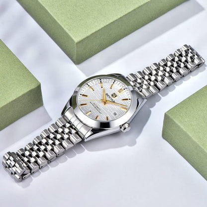 Benyar 5509 Automatic Mens Watch – Silver