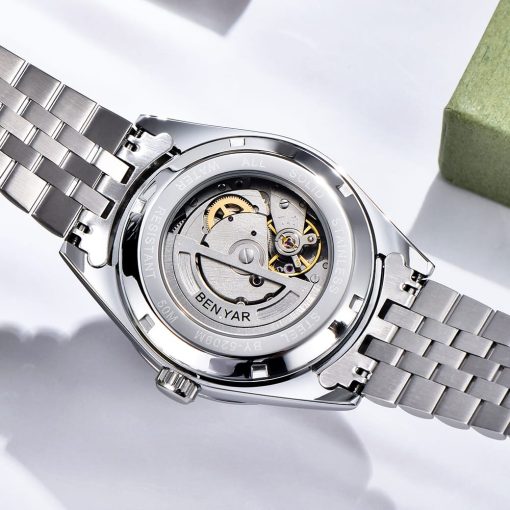 Benyar 5509 Automatic Mens Watch – Silver