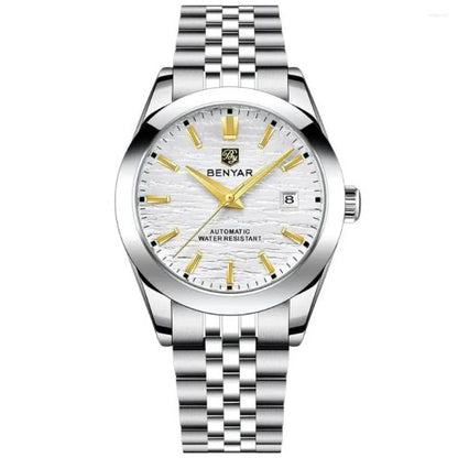 Benyar 5509 Automatic Mens Watch – Silver