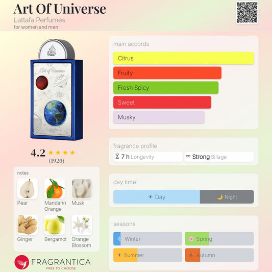 Art Of Universe By Lattafa EDP 100ml - UNISEX
