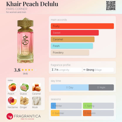 Khair Peach Delulu Paris Corner EDP 100ml