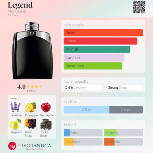 Mont Blanc Legend EDT 100ml