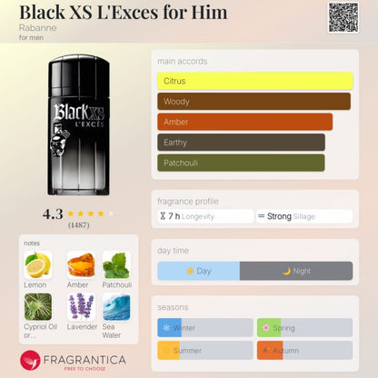 Paco Rabanne Black XS L'EXCES EDT Intense 100ml