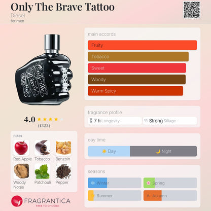 Diesel Only The Brave Tattoo EDT 125ml