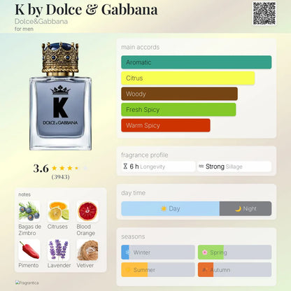 D&G 'K' EDT 100ml