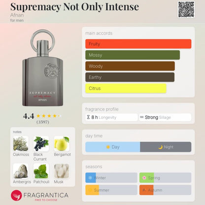 Afnan - Supremacy Not Only Intense Extrait - 100ml (MEN)