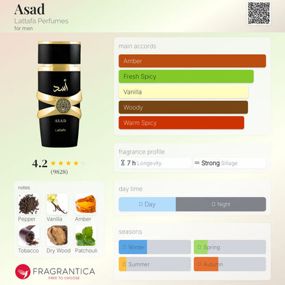 Asad By Lattafa EDP 100ml (MEN)