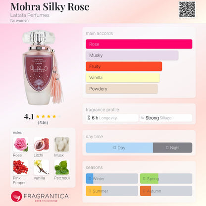 Mohra Silky Rose Lattafa EDP 100ml