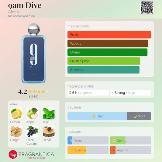 Afnan - 9AM Dive - 100ml (UNISEX)