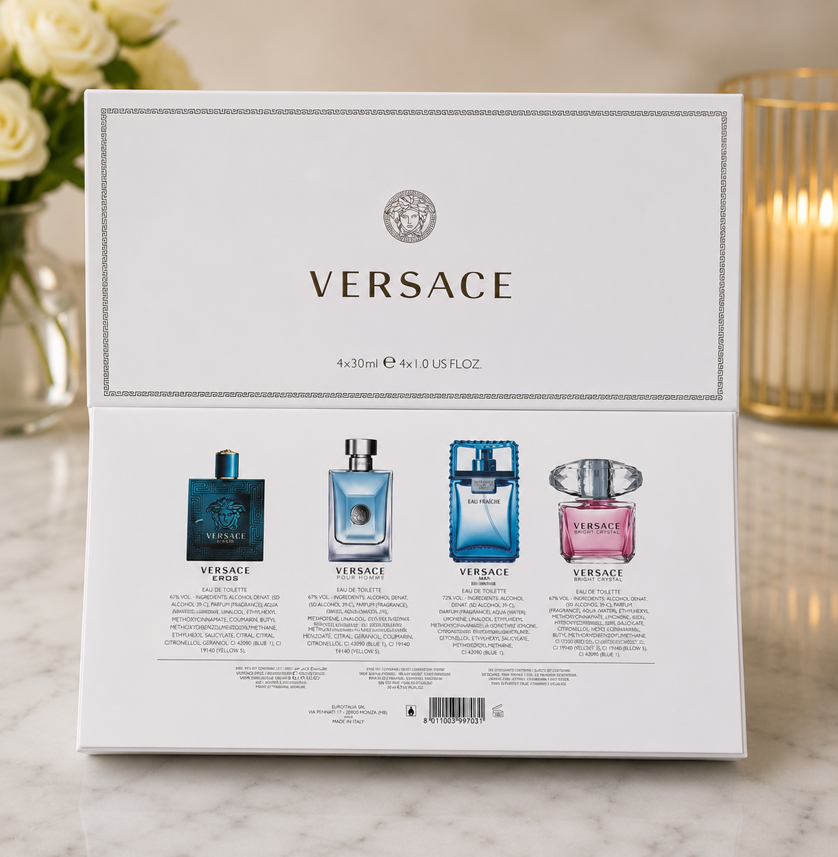 Versace Set (4x30ml) (3xMen and 1xLadies) (Unisex Gift Set)