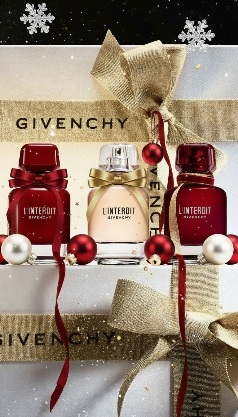Givenchy L'Interdit with baubles and ribbons