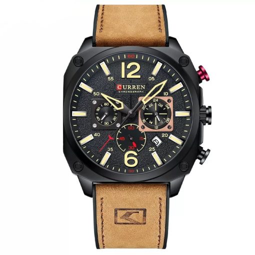 Curren 8398 Men's Chronograph Watch – Brown