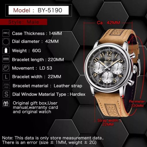 Benyar 5190 Men's Chronograph Watch