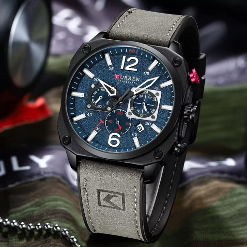 Curren 8398 Men's Chronograph Watch – Grey