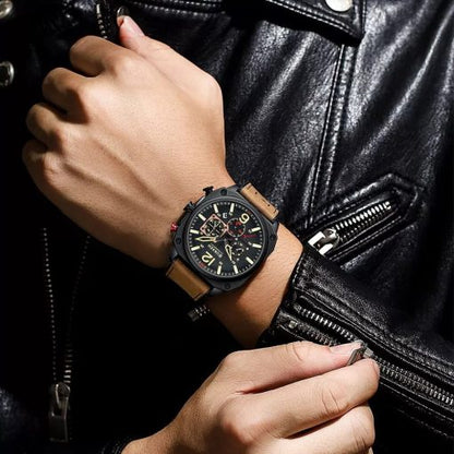 Curren 8398 Men's Chronograph Watch – Brown