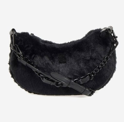 Steve Madden Faux-Fur Shoulder Bag