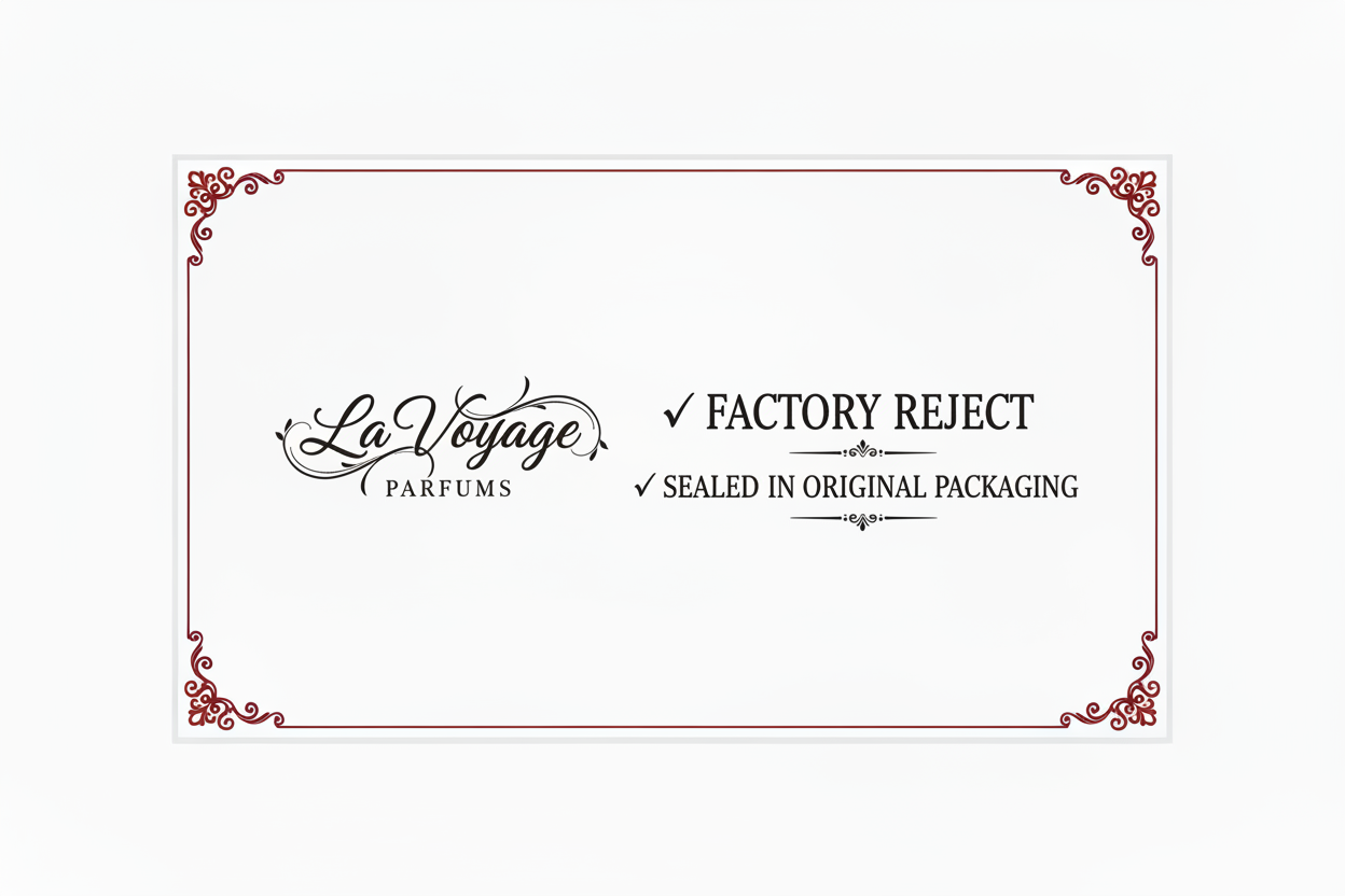 La Voyage Parfums certificate with horizontal layout for desktop