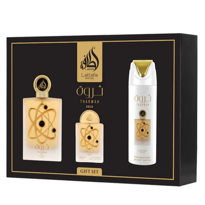 Tharwah Gold Lattafa Gift set