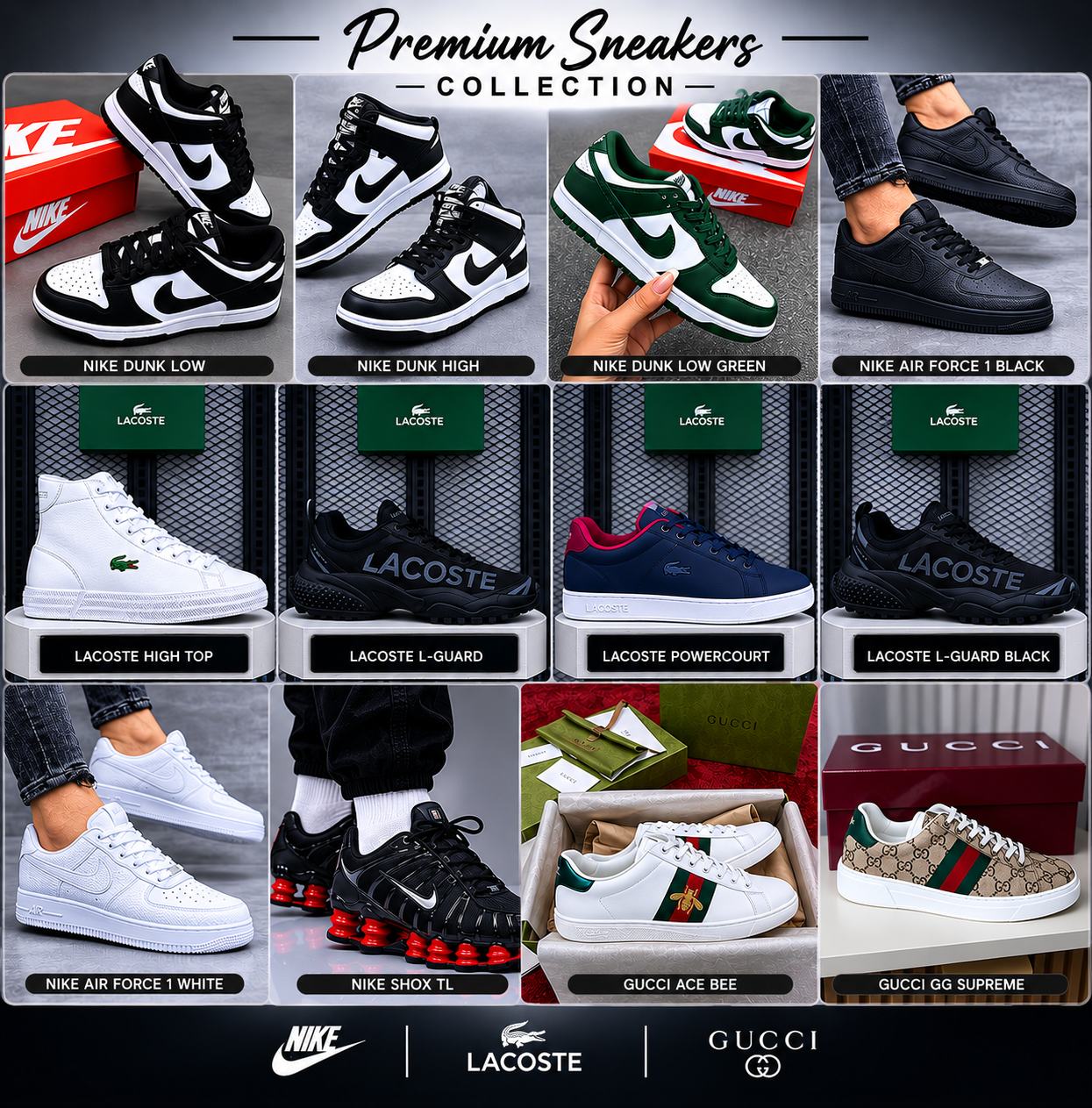 Variety Of Sneakers