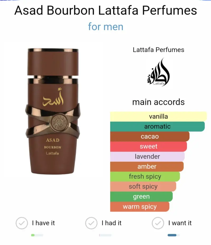 Asad Bourbon By Lattafa EDP 100ml (MEN) - Image 2
