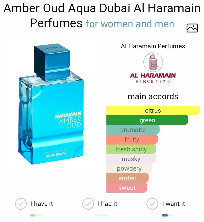 Amber Oud Aqua Dubai By Al Haramain EDP 60ml (UNISEX) - Image 2