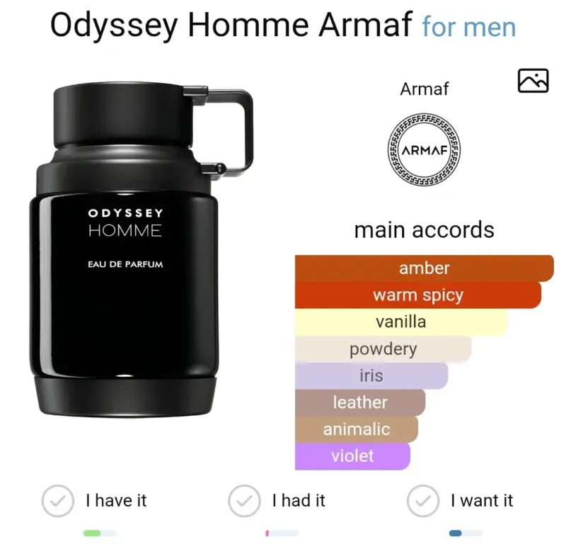 Odyssey Homme By Armaf EDP 100ml (MEN) - Image 2